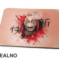 Mask Splashing Colors - La Casa de Papel - Money Heist - Podloga za miš