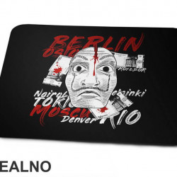 Team And Money - Mask - La Casa de Papel - Money Heist - Podloga za miš