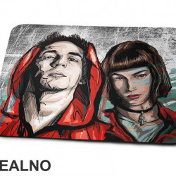 Rio And Tokio - Tokyo Paint Splash - La Casa de Papel - Money Heist - Podloga za miš
