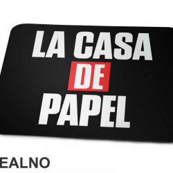Logo Text - La Casa de Papel - Money Heist - Podloga za miš
