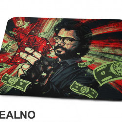 El Profesor - The Professor Money Flying - La Casa de Papel - Money Heist - Podloga za miš