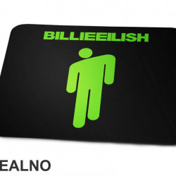 Billie Eilish Green Stick Figure - Muzika - Podloga za miš