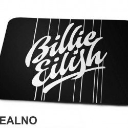 Billie Eilish Text Logo - Muzika - Podloga za miš