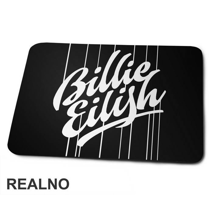 Billie Eilish Text Logo - Muzika - Podloga za miš