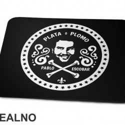 Plata O Plamo Pablo Escobar In A Circle - Narcos - Podloga za miš