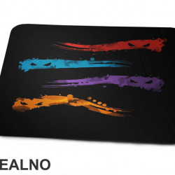 Masks Watercolor - Nindža Kornjače - Podloga Za Miš