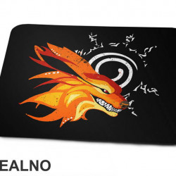 Nine Tailed Fox With The Seal Symbol - Naruto - Podloga za miš