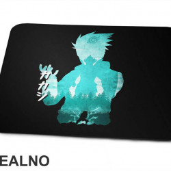 Kakashi - Light Blue Silhouette - Naruto - Podloga za miš