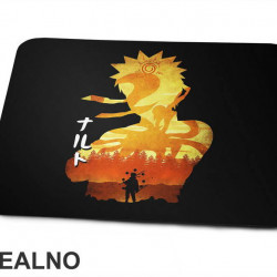 Orange Silhouette - Naruto - Podloga Za Miš