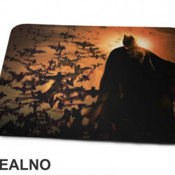 Bats And Orange Background - Batman - Podloga za miš