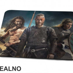 Ragnar Lothbrok, Rollo And Lagertha - Vikings - Podloga za miš Ragnar Lothbrok, Rollo And Lagertha - Vikings - Podloga za miš