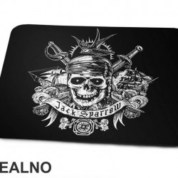 Jack Sparrow Skull - Pirates of the Caribbean - Podloga za miš