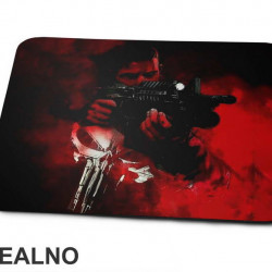 Red Background - Punisher - Podloga za miš