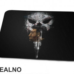 Skull And Portrait - Spotted - Punisher - Podloga za miš