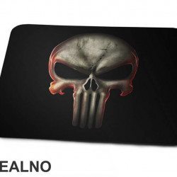 Red Outline Glow - Punisher - Podloga za miš