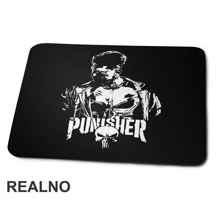 Frank Portrait And Logo - Punisher - Podloga za miš