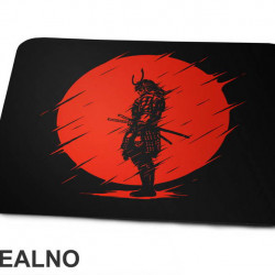 Skull Samurai Standing Infront Of The Red Moon - Podloga za miš Skull Samurai Standing Infront Of The Red Moon - Podloga za miš
