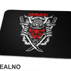 Samurai With Red Mask And Two Swords - Podloga za miš Samurai With Red Mask And Two Swords - Podloga za miš