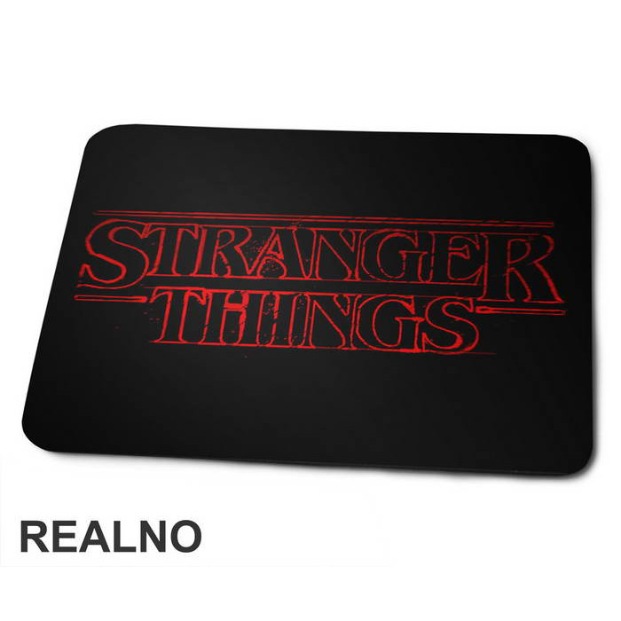 Red Logo - Stranger Things - Podloga za miš