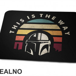 Retro This Is The Way - Mandalorian - Star Wars - Podloga za miš