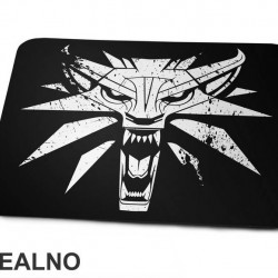 White Logo - The Witcher - Podloga za miš