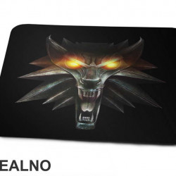 Yellow Eyes And Wolf - The Witcher - Podloga za miš