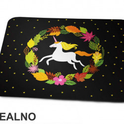 Surrounded By Leaves And Stars - Unicorn - Jednorog - Podloga Za Miš