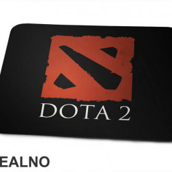 Dota 2 Logo - Black And Red - Podloga za miš