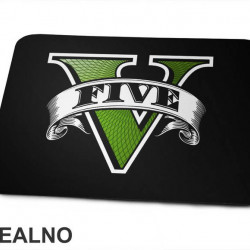 Grand Theft Auto Five Logo - GTA Five - Podloga za miš
