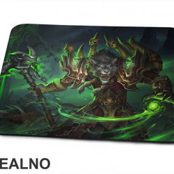 World Of Warcraft - WOW - Worgen Warlock - Podloga za miš