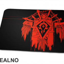 War Banner of the Horde - Black And Red - World Of Warcraft - WOW - Podloga za miš