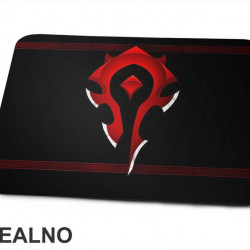 Horde Logo With Metallic Edges - World Of Warcraft - WOW - Podloga za miš