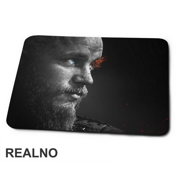 Ragnar Has Fire In His Eyes - Vikings - Podloga za miš