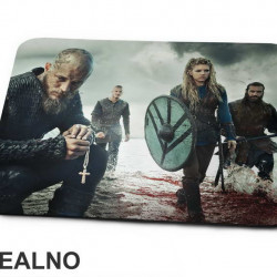 Ragnar, Lagertha, Bjorn And Rollo - Vikings - Podloga za miš Ragnar, Lagertha, Bjorn And Rollo - Vikings - Podloga za miš