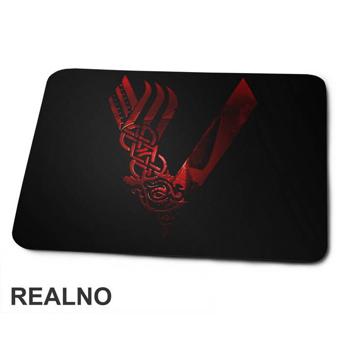Red Logo - Vikings - Podloga za miš