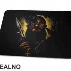 Ragnar And Crows - Gold And Black - Vikings - Podloga za miš Ragnar And Crows - Gold And Black - Vikings - Podloga za miš