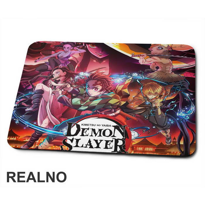 Ready For The Fight - Logo - Demon Slayer - Podloga za miš