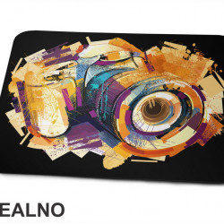 Orange Camera - Shapes - Photography - Podloga za miš