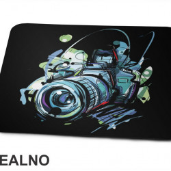 Blue Camera - Lines - Photography - Podloga za miš