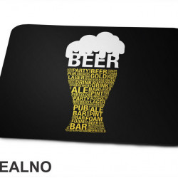 Quotes Inside Beer Glass - Humor - Podloga za miš