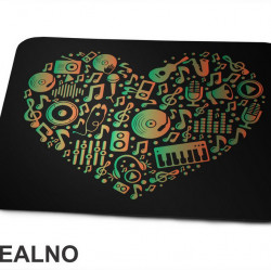 Music Heart - Muzika - Podloga za miš