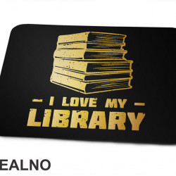 I Love My Library - Books - Čitanje - Podloga za miš