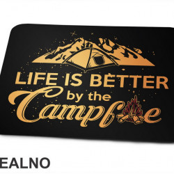 Yellow - Life Is Better By The Campfire - Planinarenje - Kampovanje - Priroda - Nature - Podloga za miš