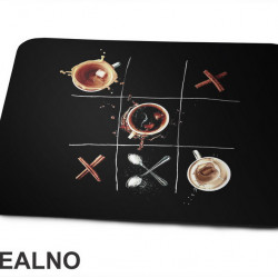 Coffee - Tic Tak Toe - Kafa - Podloga za miš