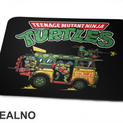 Turtle Van And Logo - Nindža Kornjače - Podloga za miš Turtle Van And Logo - Nindža Kornjače - Podloga za miš