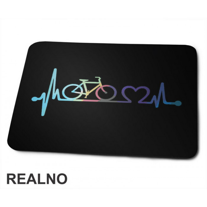 Heartbeat Color - Biciklovi - Bike - Podloga za miš