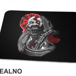 Pencil Drawing - Kratos - God Of War - Podloga za miš