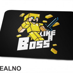 Like A Boos - Gold - Minecraft - Podloga za miš
