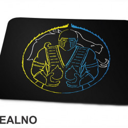 Half Scorpion Half Sub Zero Circle - Mortal Kombat - Podloga za miš