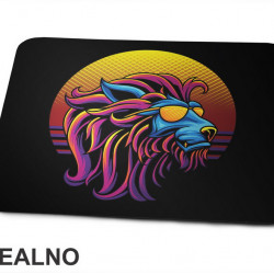 Lion With Sunglasses And Sunset - Životinje - Podloga za miš